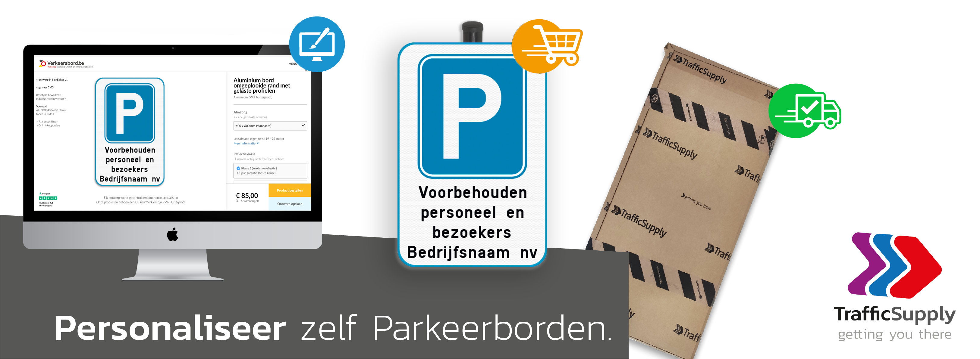 Personaliseer parkeerverbod borden SignEditor